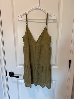 Rhythm Olive Green Mini Dress